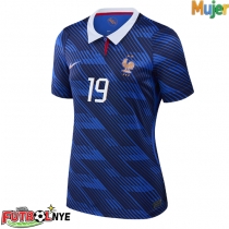 Camiseta Francia Theo Hernandez #19 Primera Equipación para mujer Mundial 2026 manga corta